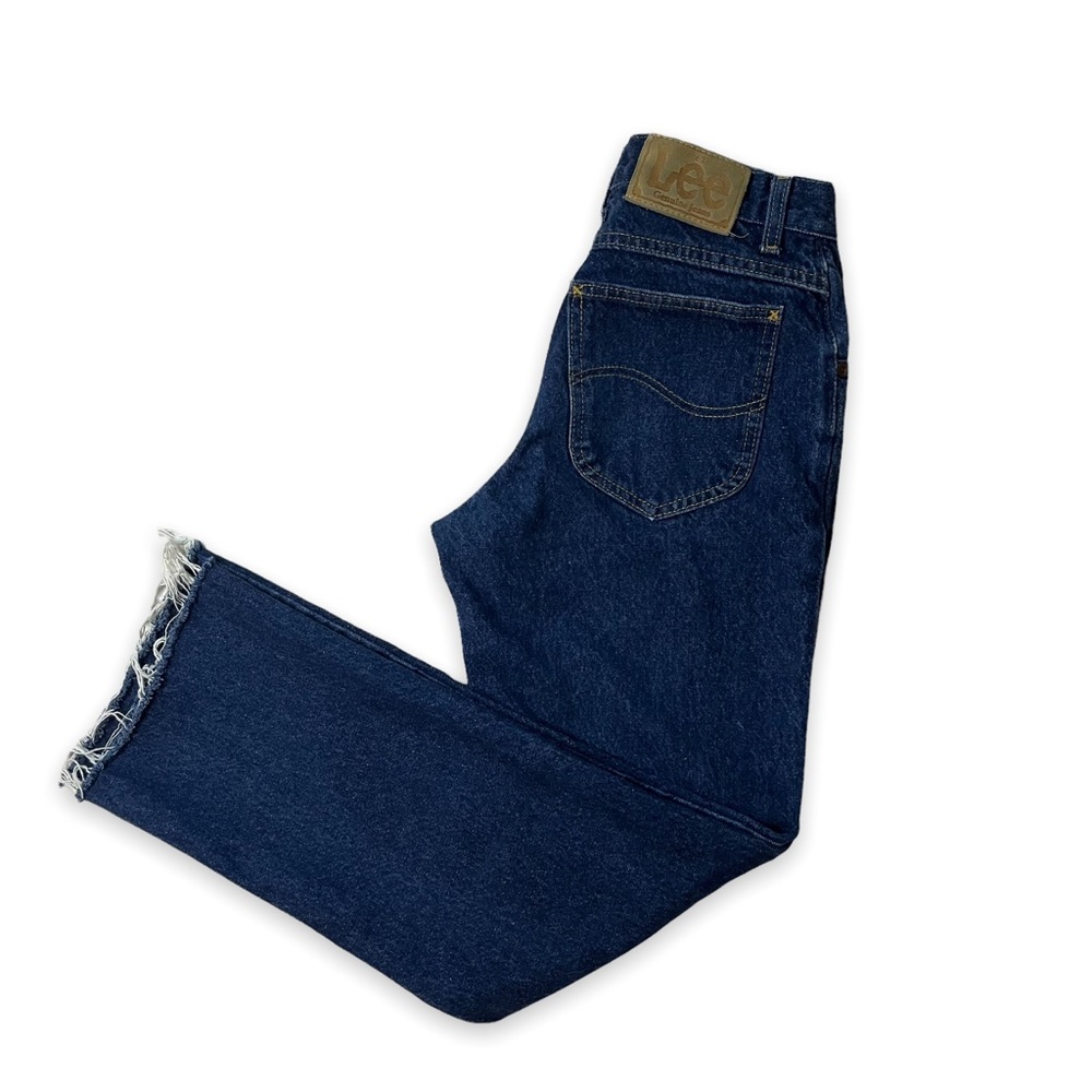 Vintage Lee Wide Leg Raw Hem Jeans